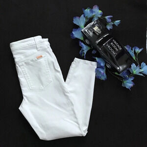 Joe's Jeans NWT White The Bella Hennie Skinny Crop Jeans Women 31